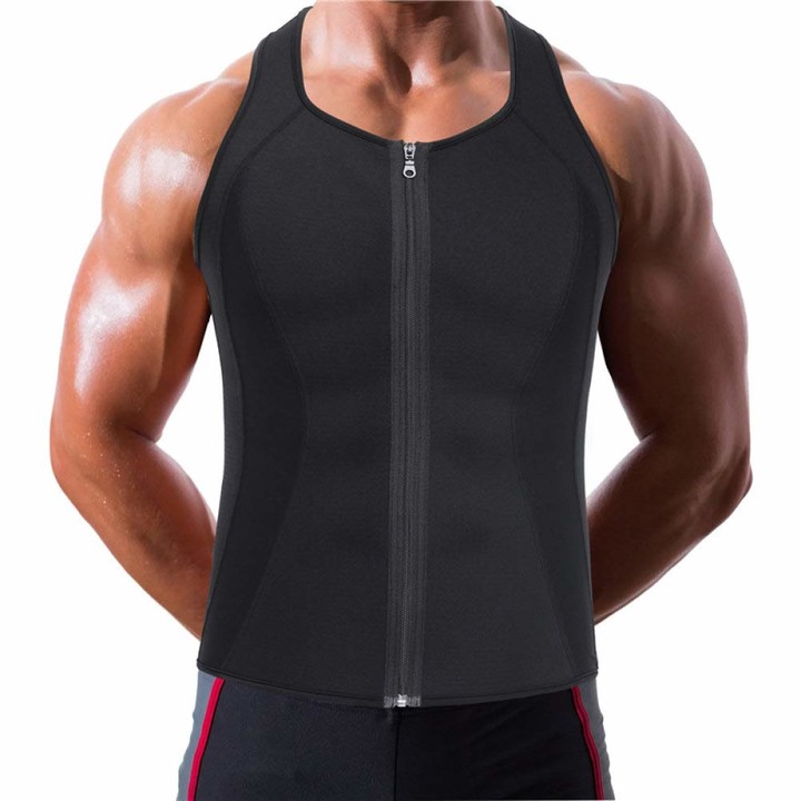AMURAO Men Body Shapers Slimming Tops Shapewear Posture Corrector T-Shirt Tight Chest Corset 
