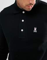 Thumbnail for your product : Psycho Bunny Classic Long Sleeve Polo Regular Fit in Black