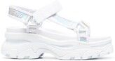 Thumbnail for your product : Tommy Jeans Hybrid iridescent sandals