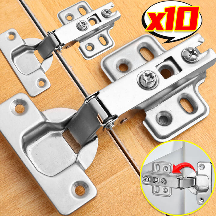 Furniture Cabinet Hinge Soft Close Hidden Hinges Concealed Closing Damper Buffer Steel Hinge for Kitchen Cabinet Door with Screw