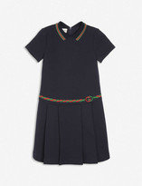 Thumbnail for your product : Gucci Belt-embroidered cotton-jersey dress 4-12 years