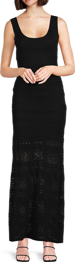 Black Crochet Ky Dress