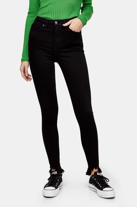 undone hem black joni jeans