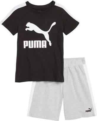 Puma Logo T-Shirt & Shorts Set