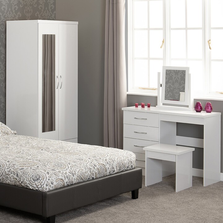 Dunelm Nevada Double 1 Drawer Wardrobe Cream ShopStyle Chests