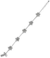 Thumbnail for your product : Kate Spade Silver-Tone Pavé Flower Link Bracelet