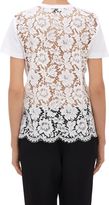Thumbnail for your product : Valentino Lace-Back T-shirt-White