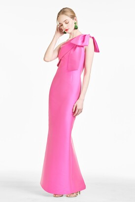 fuchsia pink gown