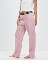 Thumbnail for your product : Les Girls Les Boys Women's Pink Pyjama Bottoms - Chambray Wide Leg Pants