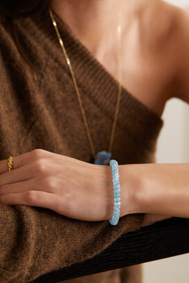 JIA JIA Oracle Gold Aquamarine Bracelet - Blue - One size