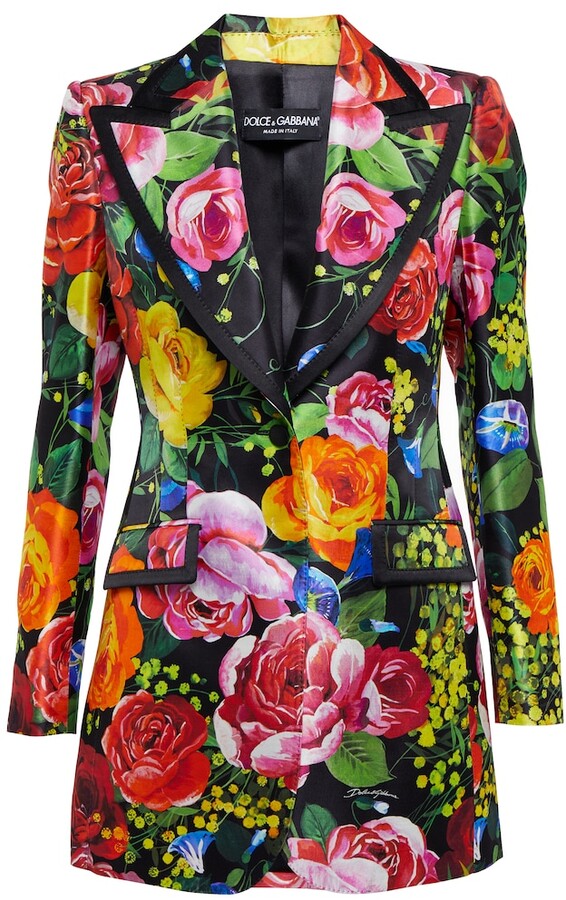 Dolce And Gabbana Floral Jacket | ShopStyle