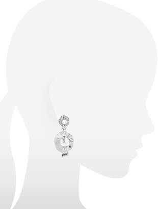 Orlando Orlandini Fashion - Diamond 18K White Gold Drop Earrings