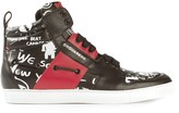 Thumbnail for your product : DSQUARED2 Printed Hi-Top Sneakers