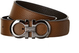 Thumbnail for your product : Ferragamo Reversible & Adjustable Leather Belt