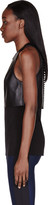 Thumbnail for your product : Dion Lee Black Leather 3D Filter Top