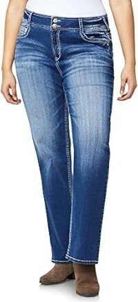 Wallflower InstaStretch Curvy Bootcut Jeans (16 Plus-Long)