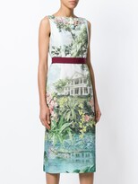Thumbnail for your product : Antonio Marras Floral Fitted Midi Dress