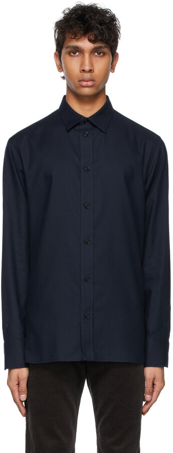 Dark Navy Long Sleeve Shirt | Shop the world's largest collection 