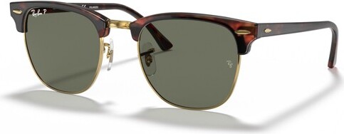 Ray-Ban Ray-BanClubmasterRB301651mmGenderNeutralSquareSunglassesPolarizedG-15GreenLens