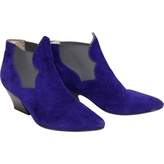 Thumbnail for your product : Acne 19657 ACNE Purple Suede Ankle boots