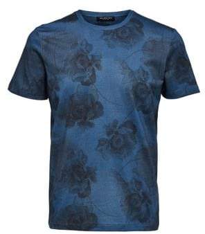 Selected Abtract Floral Print Tee