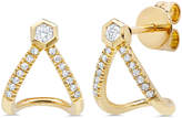 Thumbnail for your product : Ron Hami Love Bolt 14k Diamond Lobe Cuff Earrings