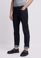 Thumbnail for your product : Emporio Armani Slim-Fit J06 Jeans In Cotton Twill Denim With Logo Key-Chain