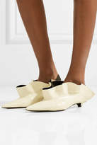 Thumbnail for your product : Proenza Schouler Ruffled Leather Slingback Pumps - White