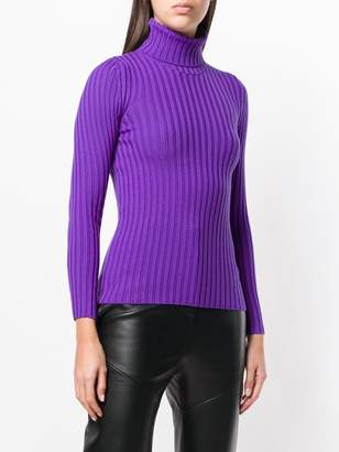 Moschino roll-neck fitted sweater