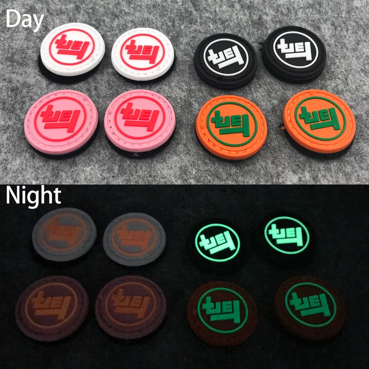 Etsy 100 Glow in The Dark Patch Rubber Personalised Custom Pvc Free Shipping