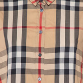 Thumbnail for your product : Burberry Beige Nova Checkered Cotton Button Front Shirt XL