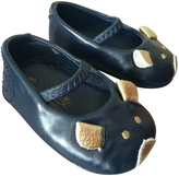 Thumbnail for your product : Marc by Marc Jacobs Blue Leather Ballet flats
