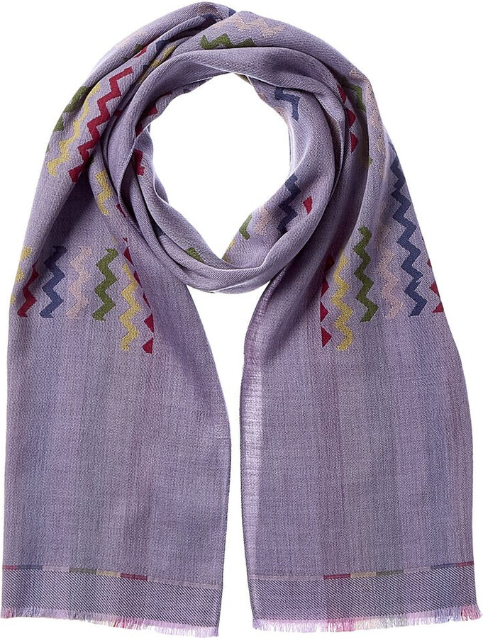 Tina Stevens Cashmere Ruana In Coral ShopStyle Scarves Wraps