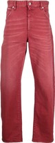 Thumbnail for your product : Just Cavalli Logo-Patch Straight-Leg Jeans