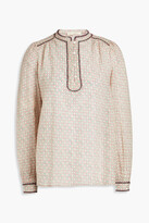 Thumbnail for your product : Vanessa Bruno Embroidered printed jacquard top