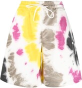 Thumbnail for your product : MSGM Tie-Dye Print Track Shorts