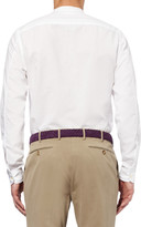 Thumbnail for your product : Andersons Purple 3.5cm Woven-Suede Belt
