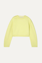 Thumbnail for your product : Alexander Wang Alexanderwang.T Cropped French Cotton-terry Sweatshirt