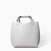 Thumbnail for your product : Zara 29489 Leather Shopper With Laminated Interior