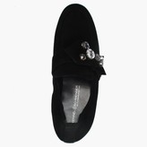 Thumbnail for your product : Kennel + Schmenger Turner Black Suede Jewelled Bow Loafers