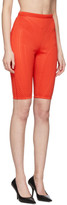 Thumbnail for your product : Thierry Mugler Red Scuba Shorts
