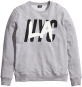 Thumbnail for your product : H&M Sweatshirt with Printed Design - Gray melange - Men