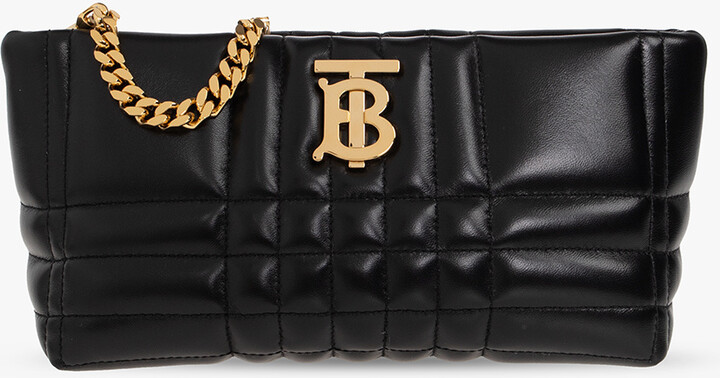 Burberry Lola Mini Quilted-leather Cross-body Bag - Black - ShopStyle