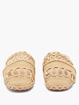 Thumbnail for your product : ZYNE Raffy I Raffia Backless Loafers - Cream