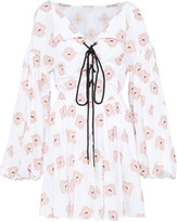 Thumbnail for your product : Caroline Constas Olympia Fil Coupe Cotton-blend Mini Dress