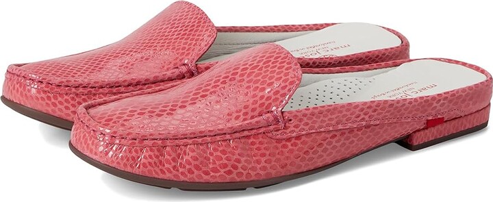 Marc Joseph New York Amsterdam Mule Women's Shoes Pink Snake : 6.5 M Leather