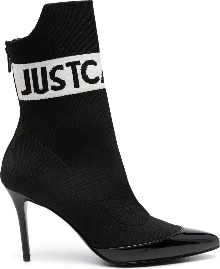 Intarsia-Logo Ankle Boots
