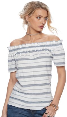 Juicy Couture Women's Striped Off-the-Shoulder Top