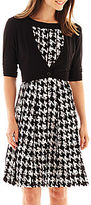 Thumbnail for your product : JCPenney Perceptions Houndstooth Dress with Jacket