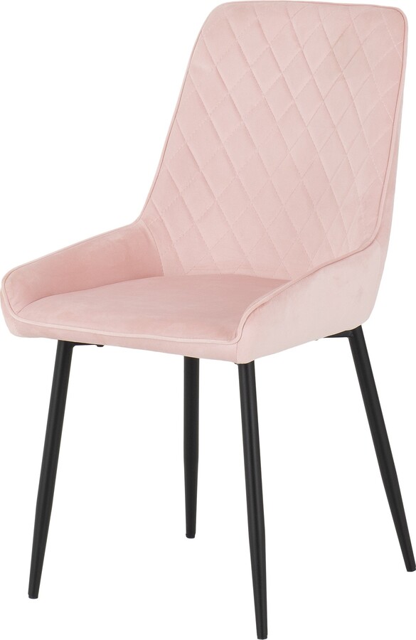 Dunelm Avery Set of 2 Dining Chairs, Velvet Pink ShopStyle